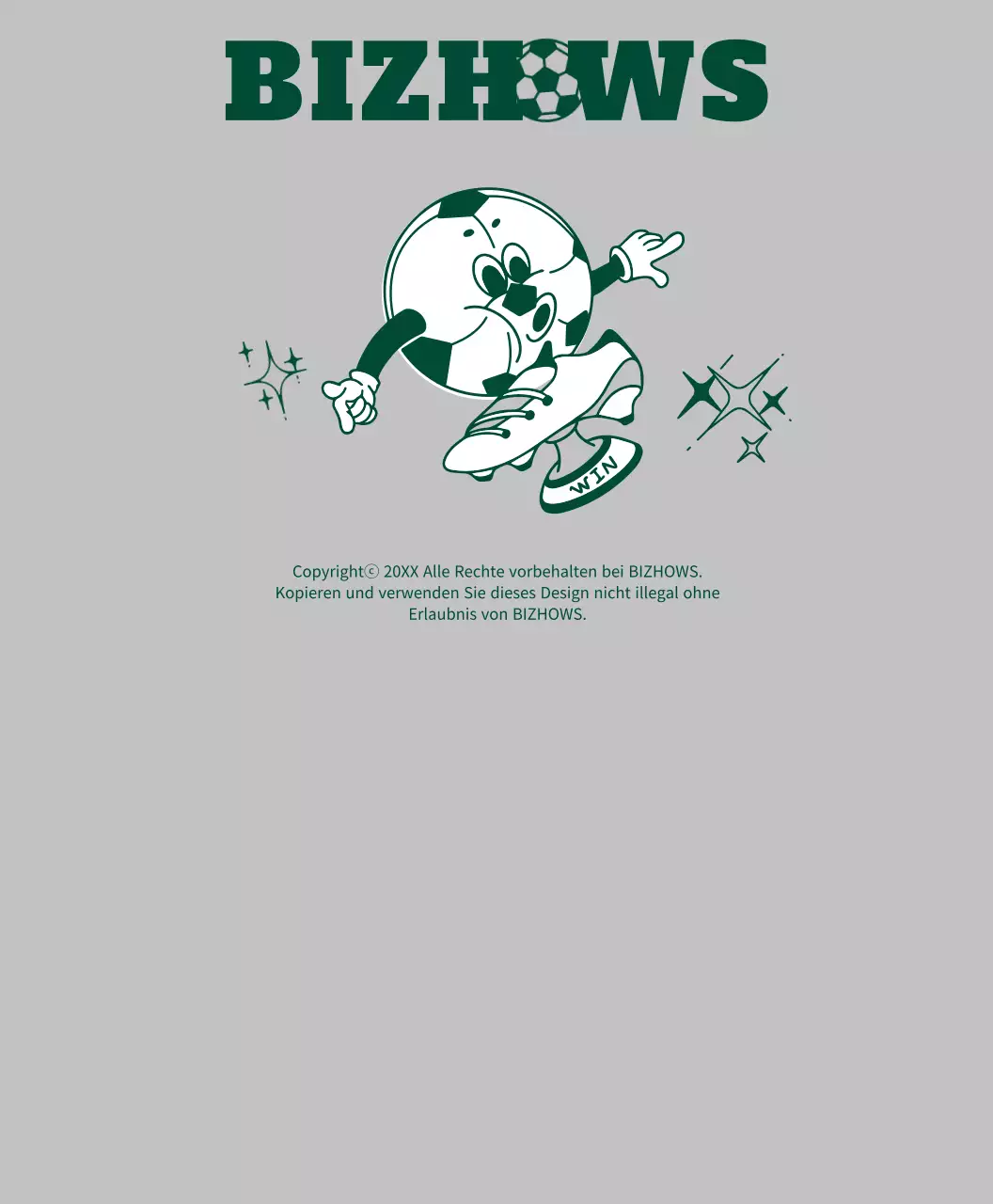 T-Shirt für deinen Lieblingsfußballverein, auf dem die Fußballfigur die Trophäe sieht.