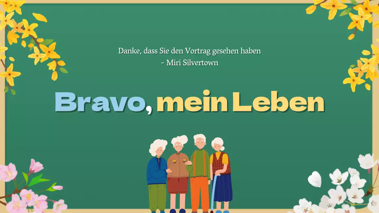 Grüne und minimalistische Silver Town Kursmaterialien