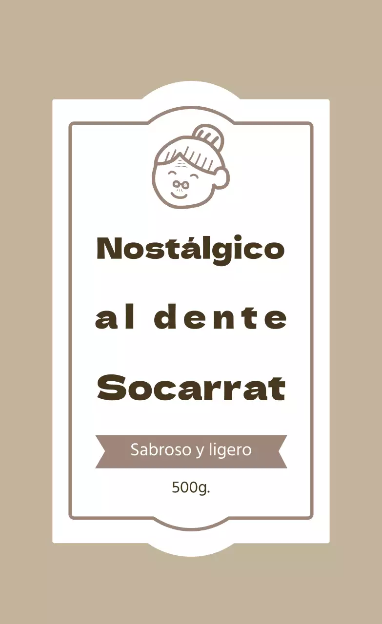 Etiqueta Nurungi Beige Vintage