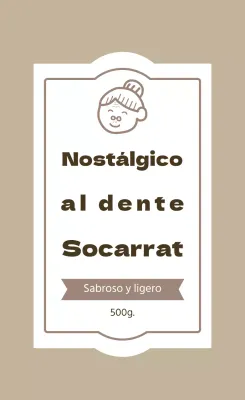 Etiqueta Nurungi Beige Vintage