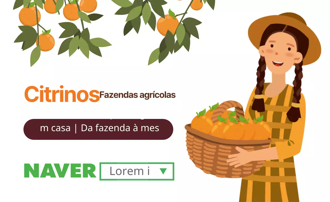 Ilustração branca de um rótulo de uma quinta de produtos agrícolas