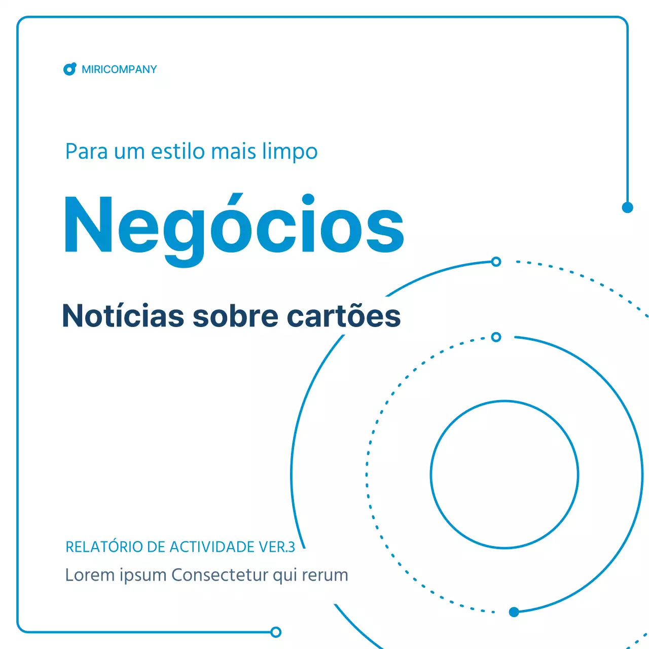 Um guia para boletins informativos empresariais em geometria branca e azul