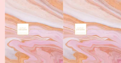 Oranje Modern Marmer Patroon Sieradenwinkel