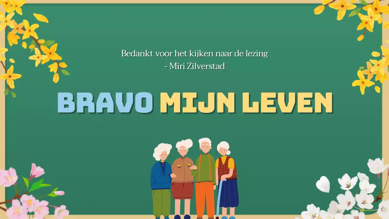 Groen en minimalistisch Silver Town cursusmateriaal