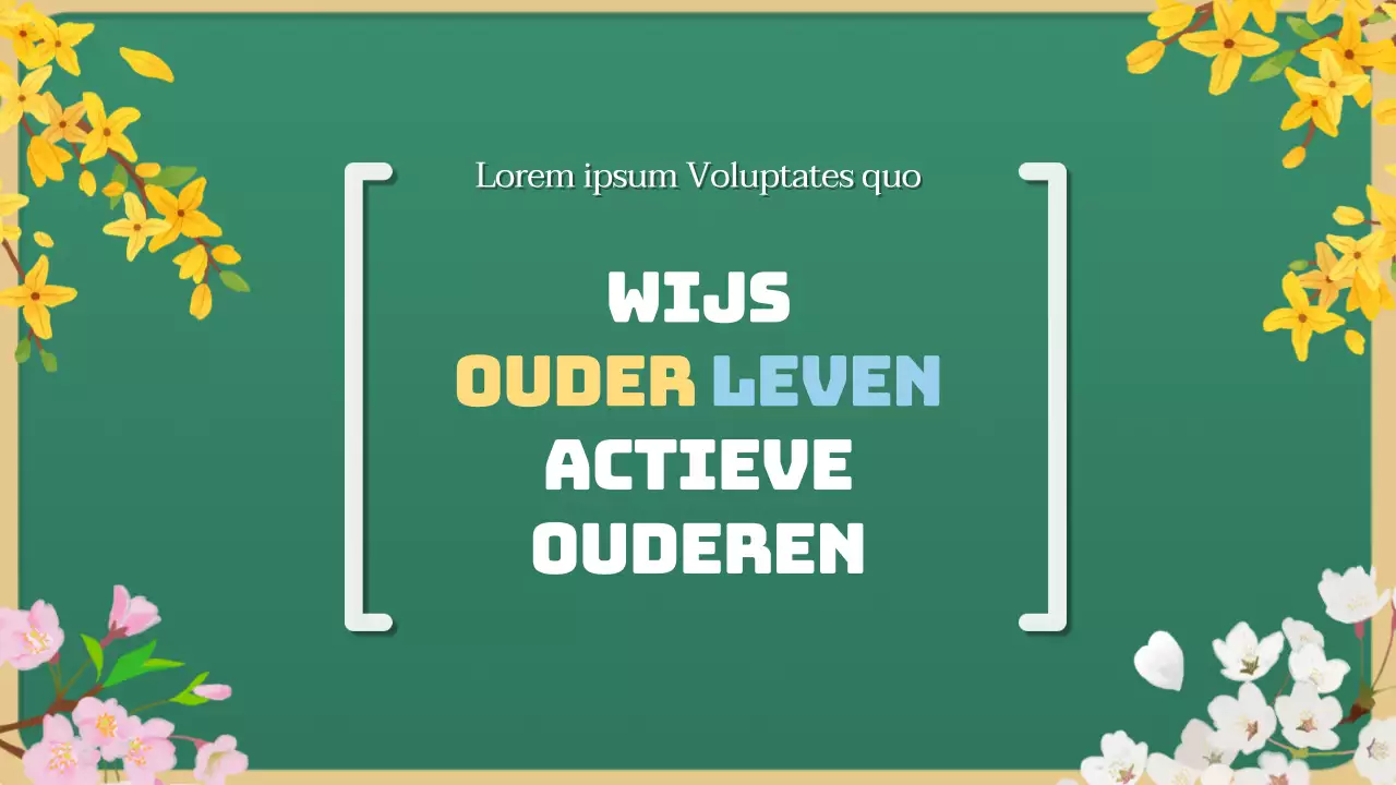 Groen en minimalistisch Silver Town cursusmateriaal