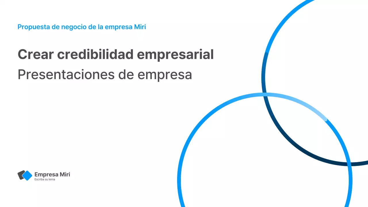 Informe corporativo con un moderno estilo degradado en blanco y azul