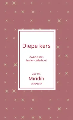 Rood glitterpatroon verstuiveretiket