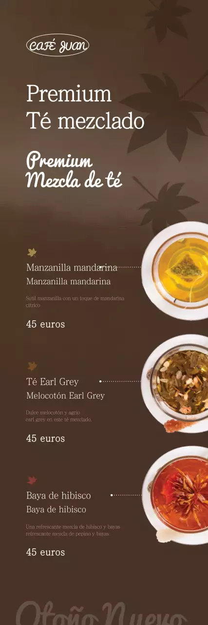 Guía del nuevo menú de otoño de este café marrón, sencillo y lujoso