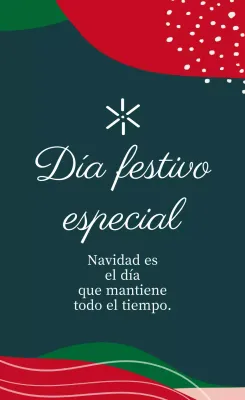 Etiquetas de embalaje navideñas de colores verde y rojo