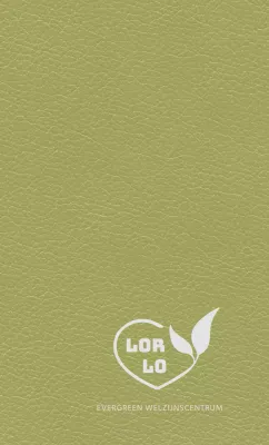 Welzijnscentrum agenda omslag met logo van harten en bladeren