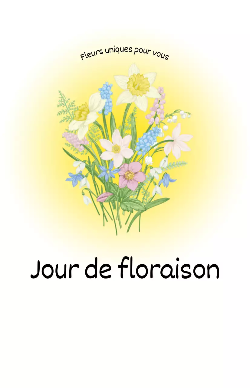 Un fleuriste avec des dégradés de couleurs et des illustrations de bouquets pour une sensation de fraîcheur printanière