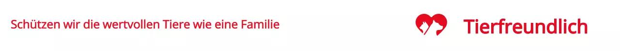 Förderung einer Veranstaltung mit dem Konzept einer Tierschutzorganisation in Rot.