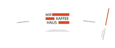 Werben Sie für Ihr Café mit einem einfachen Text in Orange