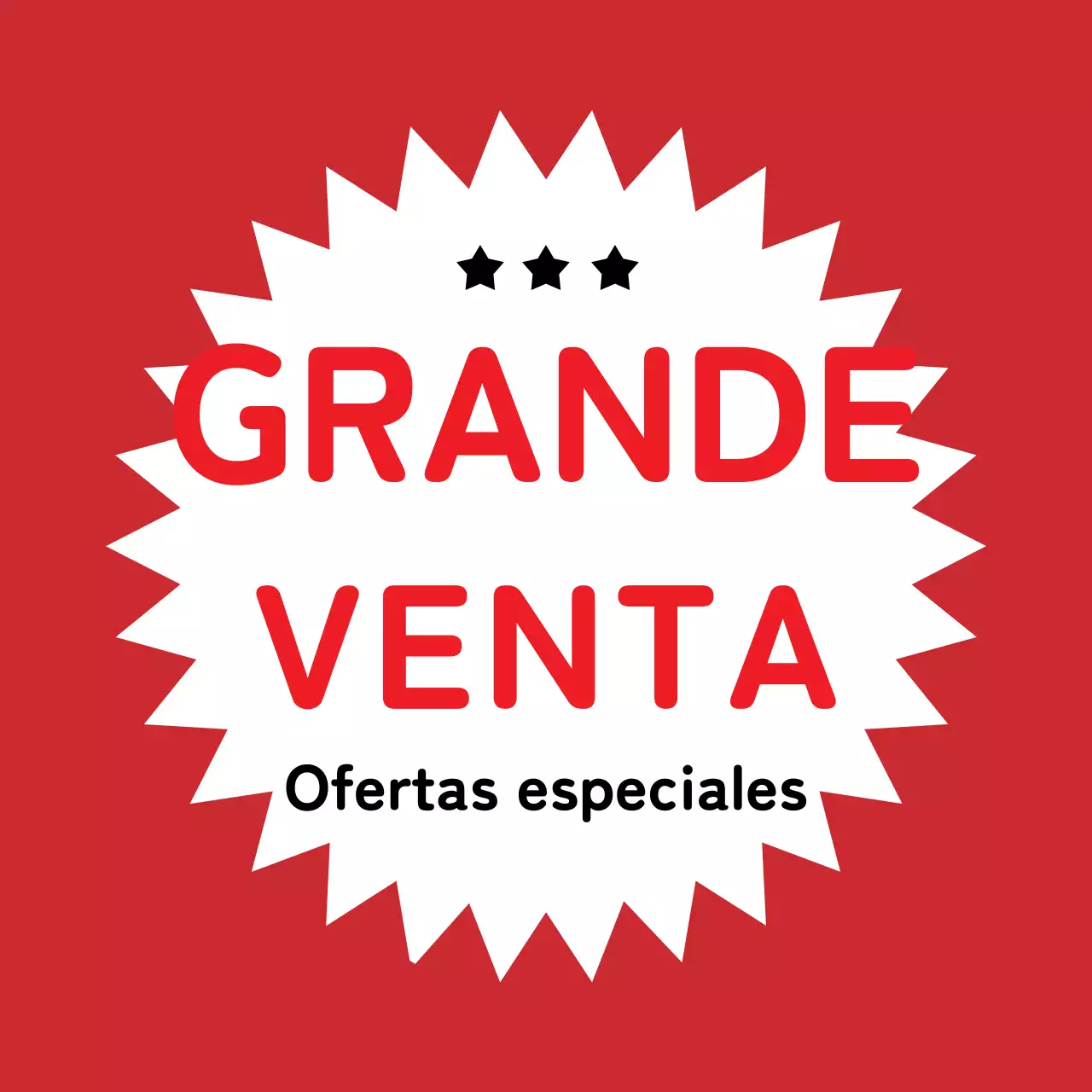 Grandes ofertas en rojo