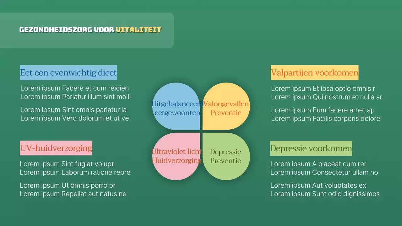 Groen en minimalistisch Silver Town cursusmateriaal