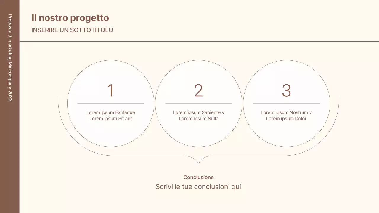 Un kit di concetti aziendali con linee minimaliste e semplici in marrone.