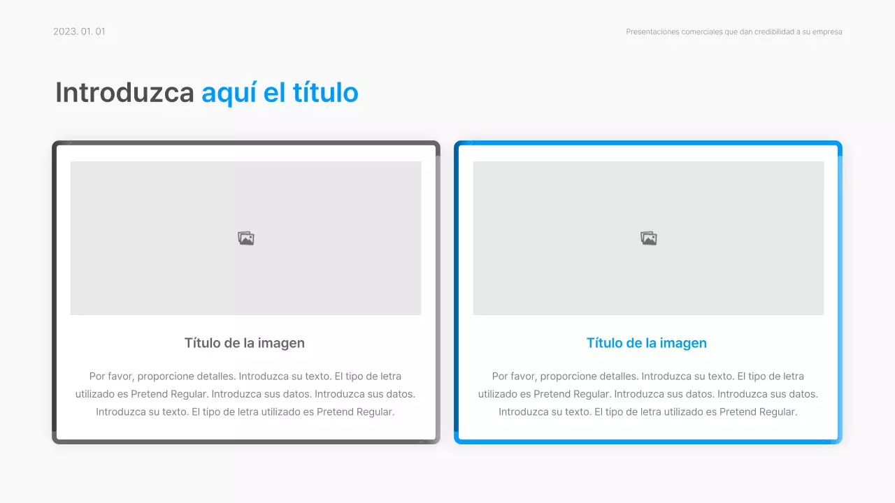 Informe corporativo con un moderno estilo degradado en azul y blanco