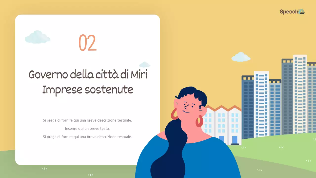 Guida al programma dell'ufficio governativo in giallo e bianco brillante