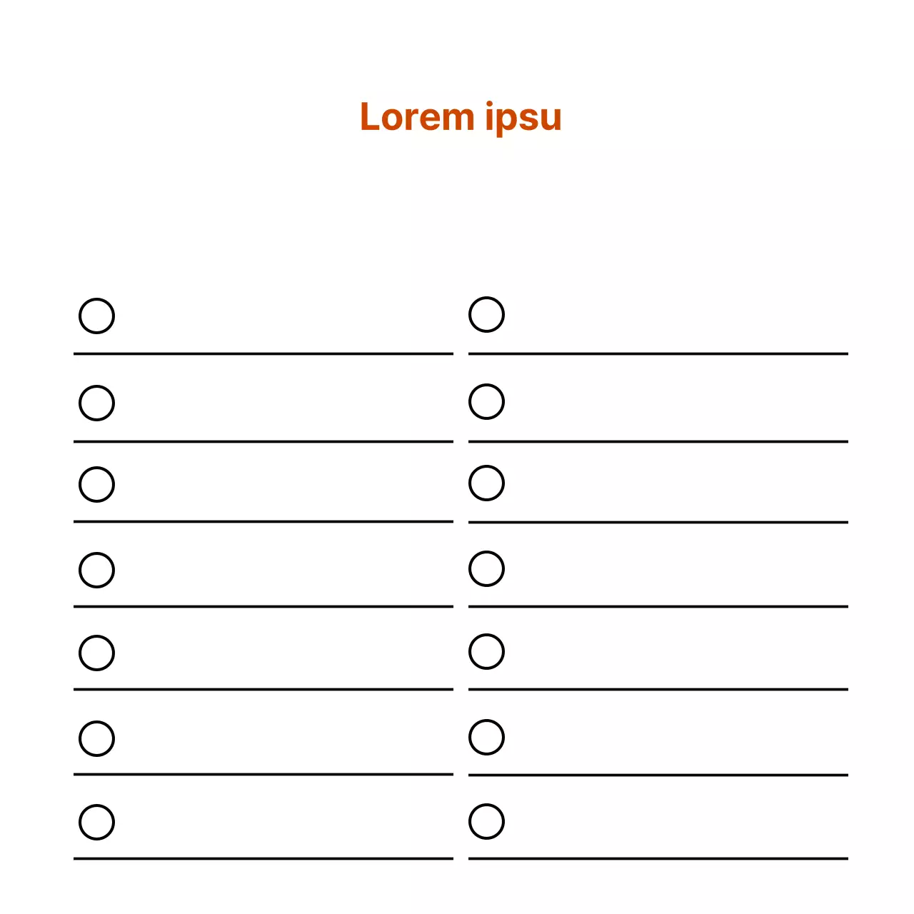 Lista de controlo simples da linha branca