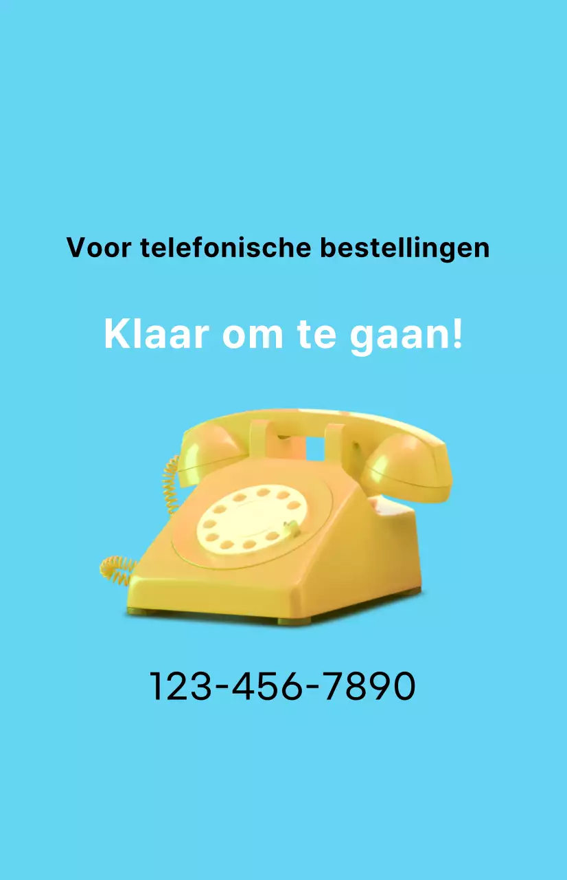 Een strakke kortingsactie met een take-away afbeelding op een lichtblauwe achtergrond