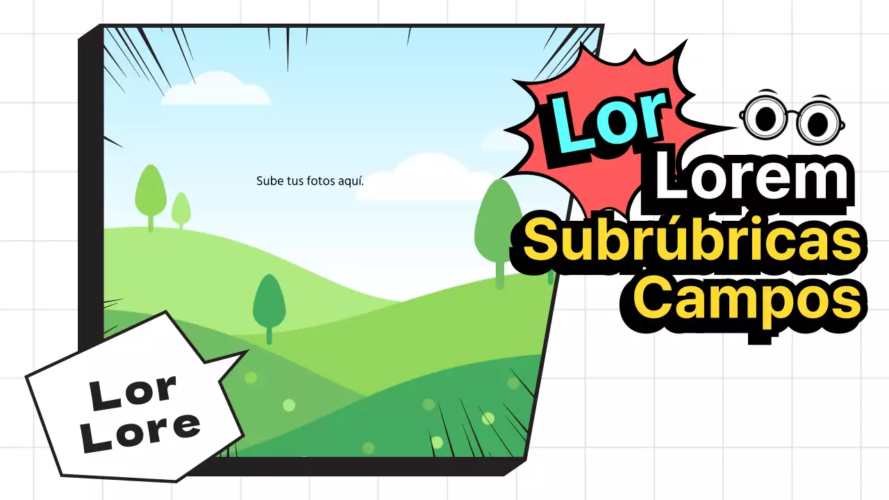 Enfrentamiento de dibujos animados