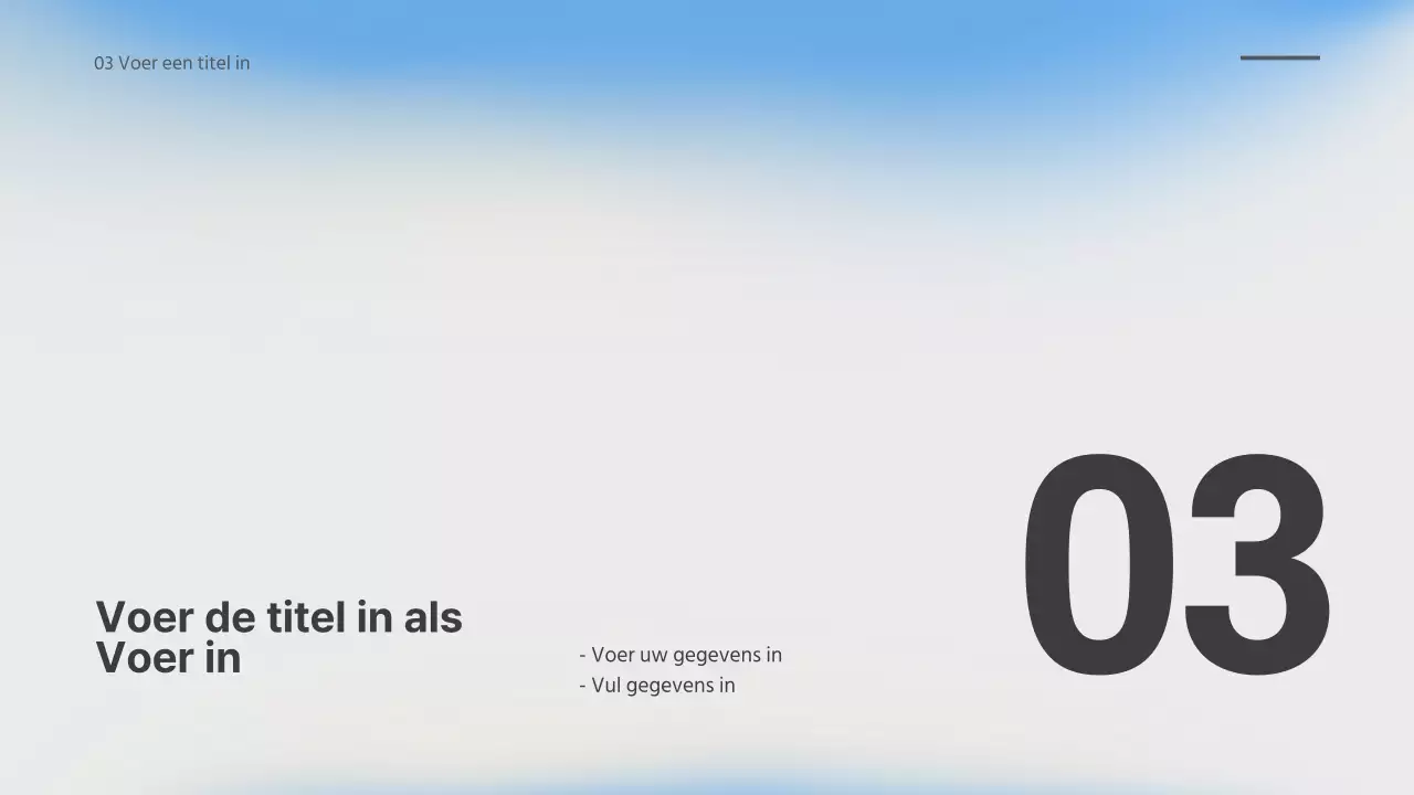 Onscherpe gradiëntweergave