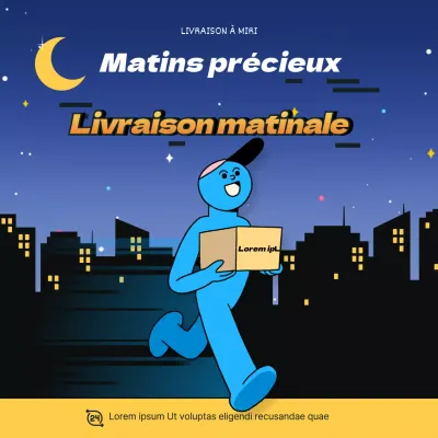 Blue Cat fait la promotion de son service de livraison matinale