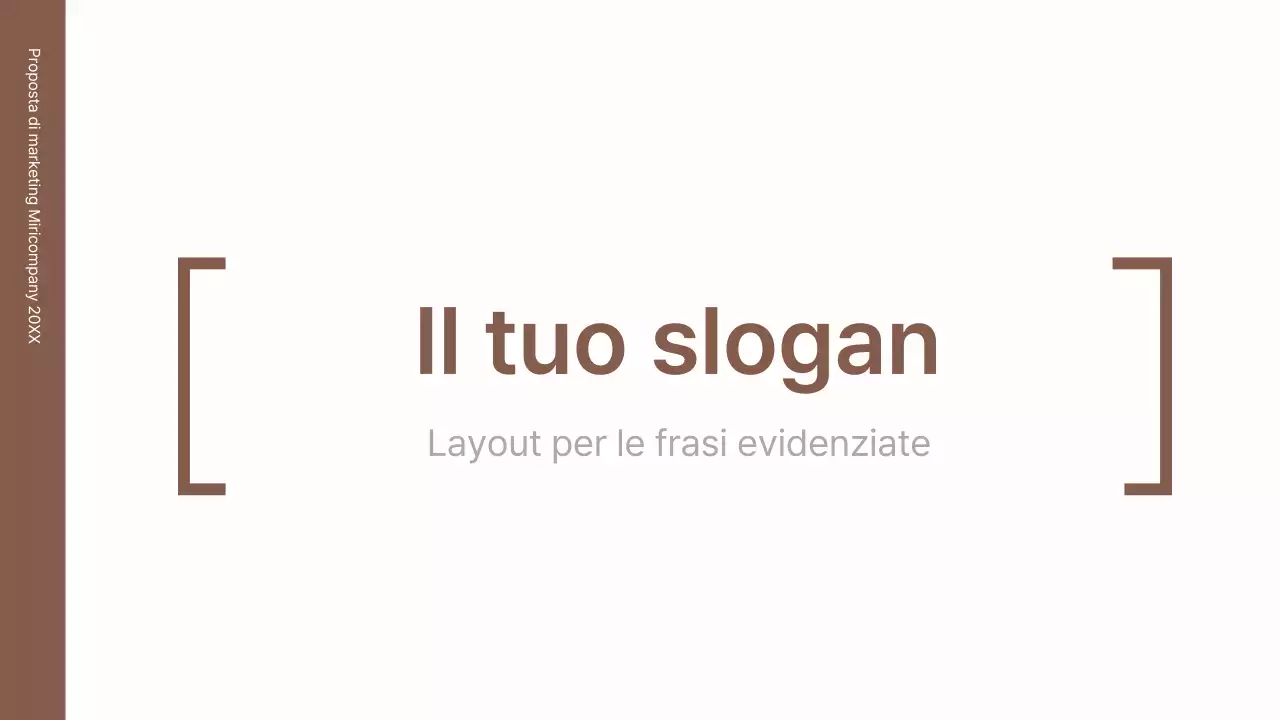 Un kit di concetti aziendali con linee minimaliste e semplici in marrone.