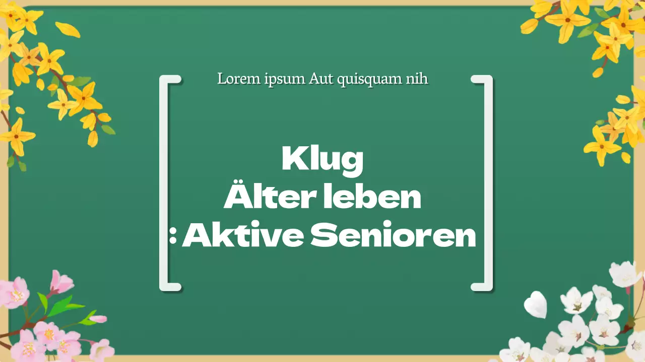 Grüne und minimalistische Silver Town Kursmaterialien