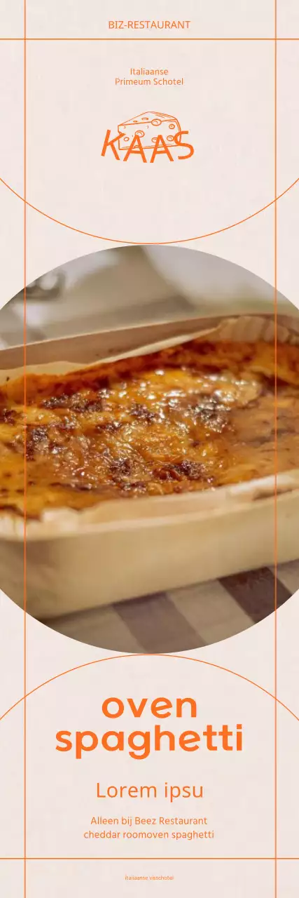 Promoot je formuliermenu met een eenvoudige, lijngerichte look