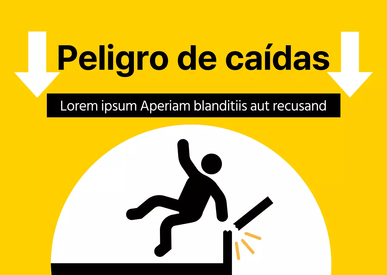 Una advertencia destacada con un pictograma humano rojo y negro