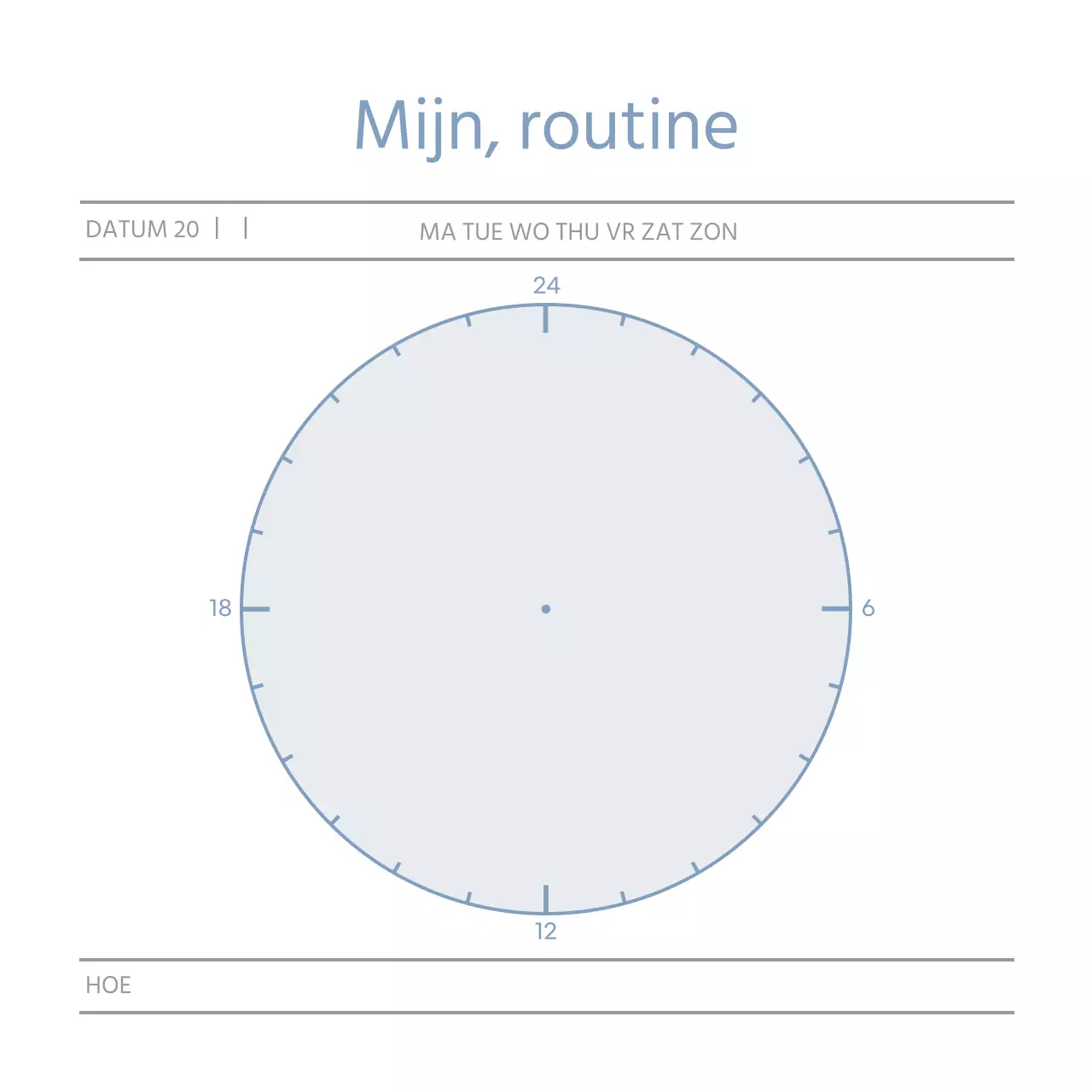 Blauwe vormen eenvoudig plan