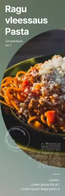 Promoot je nieuwe herfstmenu met een strak en eenvoudig concept