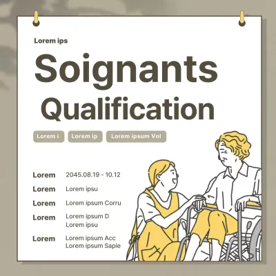 Beige calm caregiver training Instagram feed for advertising