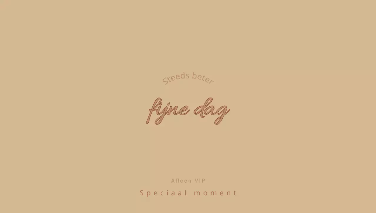 Voor gemerkte VIP-brieven met beige, luxe handschrift