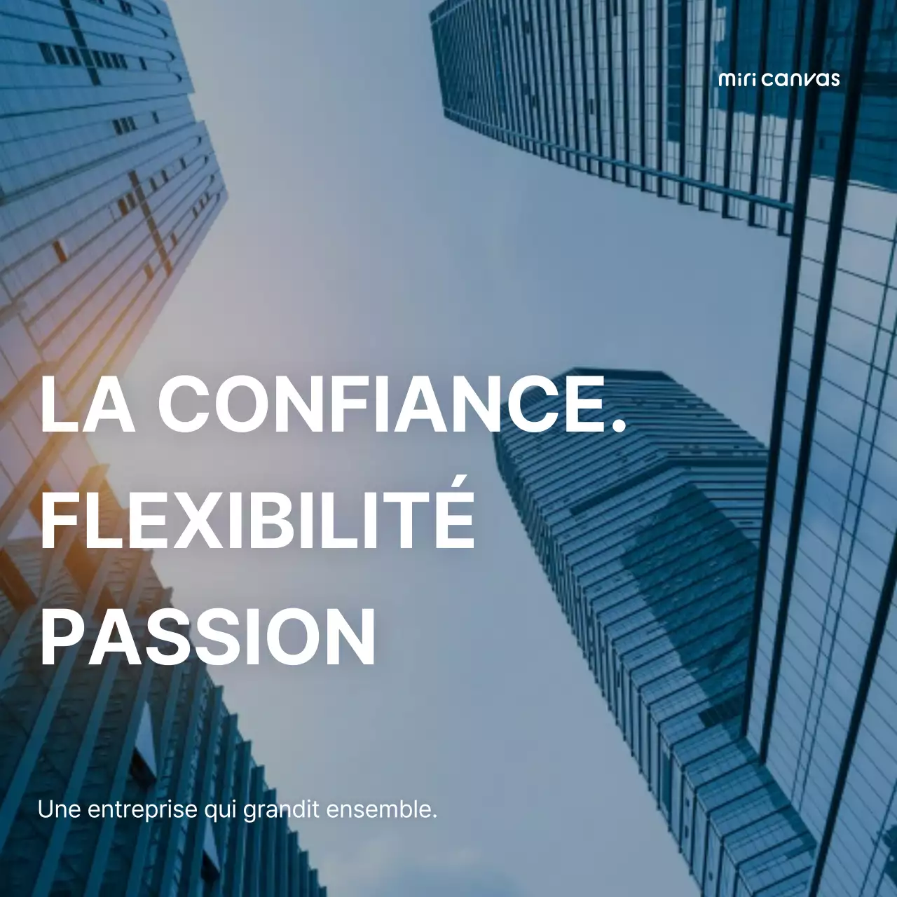 Slogan d'entreprise sur fond noir