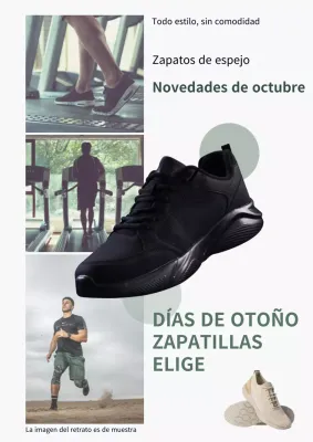 Presentamos una sencilla zapatilla con acento en color caqui