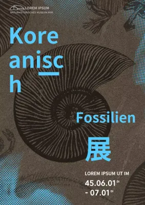 Braun rau strukturiert Dinosaurier Fossil Illustration Fossil Ausstellung Kunstwerk