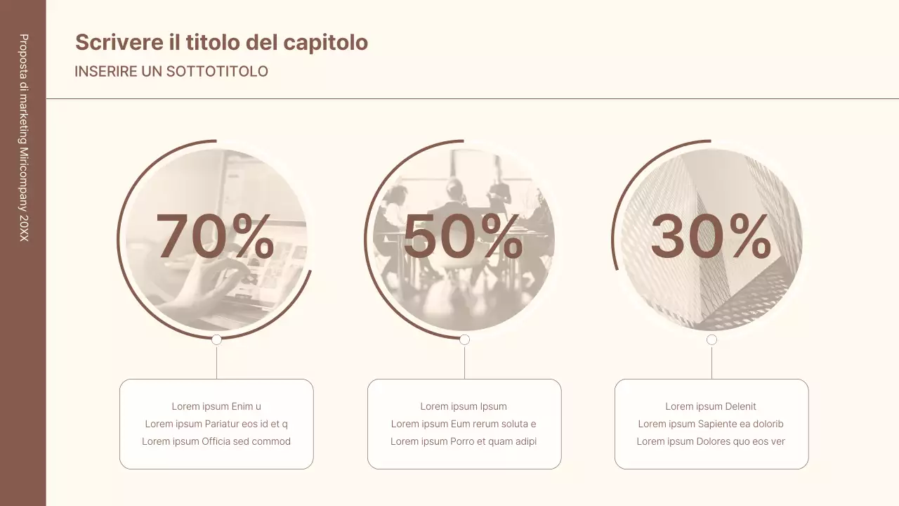 Un kit di concetti aziendali con linee minimaliste e semplici in marrone.