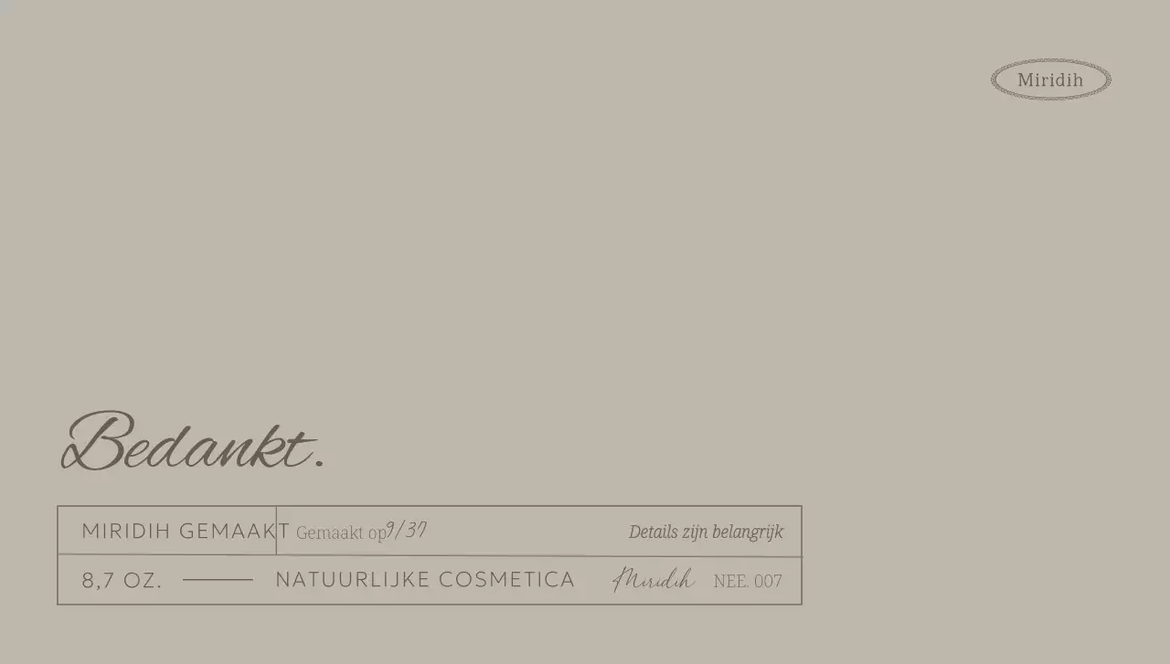 Bedank-enveloppen met tekst en lijnen in gedempte kleuren