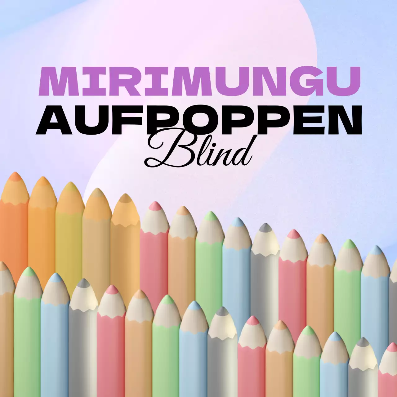 Werbung für einen lila 3D-Pop-up-Store