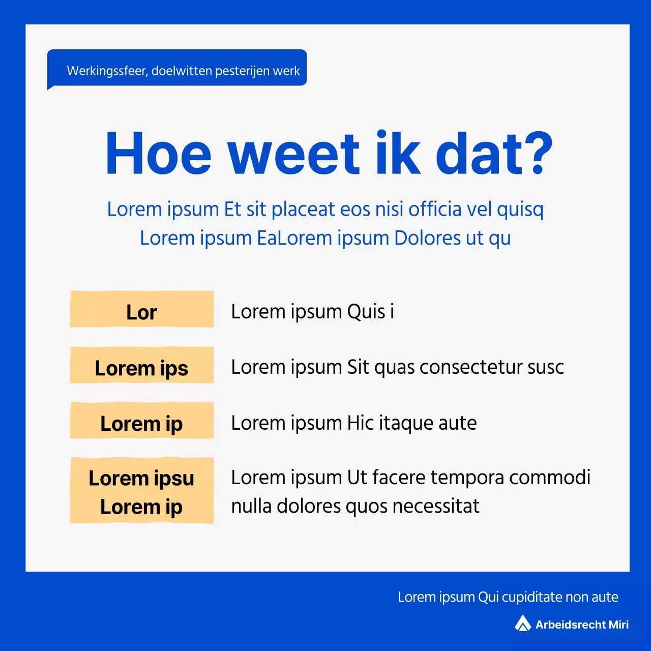 Blauw, schoon, arbeidsrecht inleiding informatie