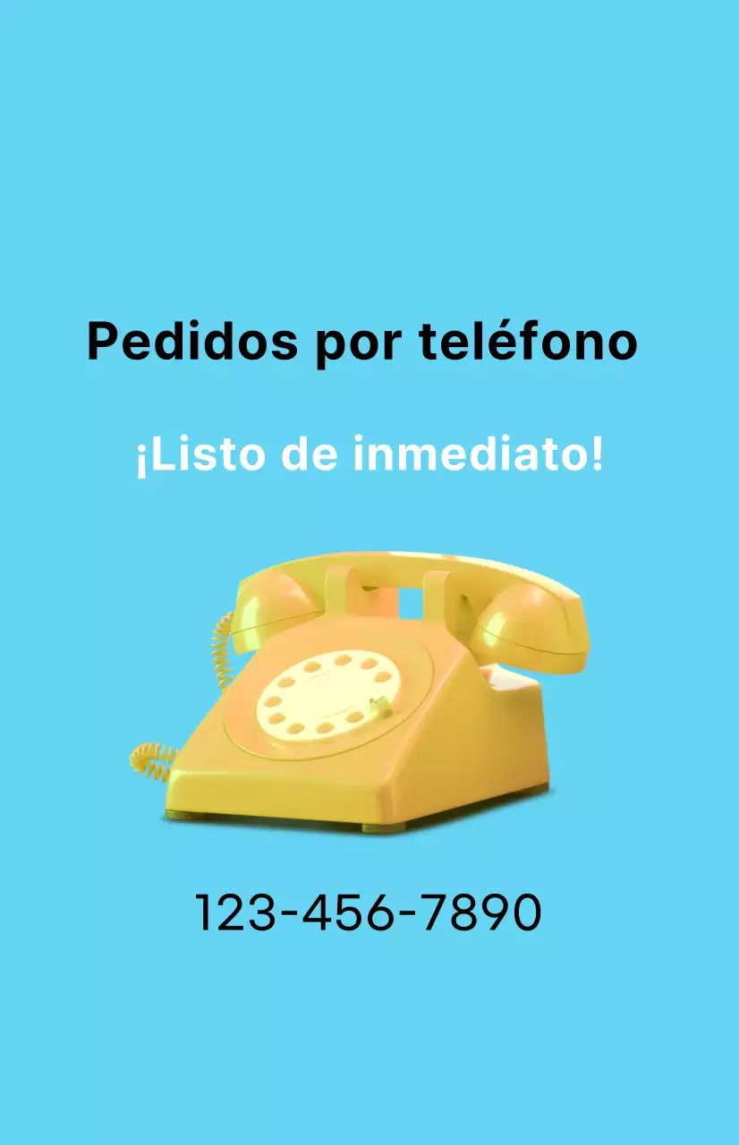 Una promoción de descuento limpia con una imagen de comida para llevar sobre un fondo azul claro.