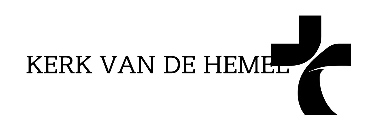 Effen en eenvoudig kerkontwerp met een zwart kruissymboollogo