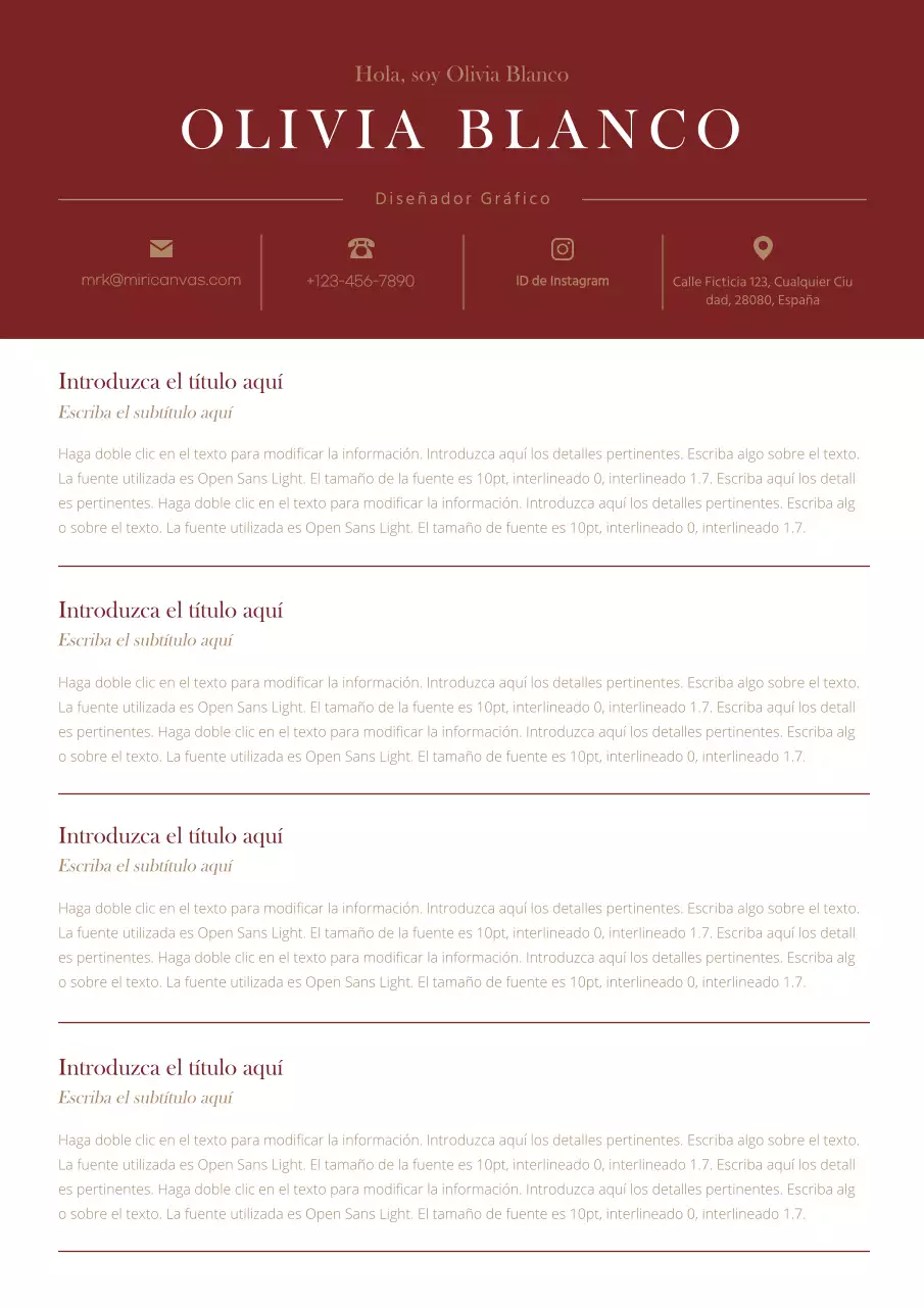 Una declaración personal clásica en vino tinto y oro