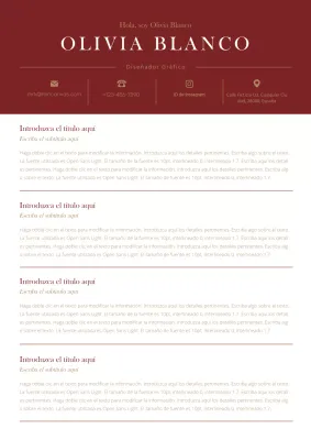 Una declaración personal clásica en vino tinto y oro