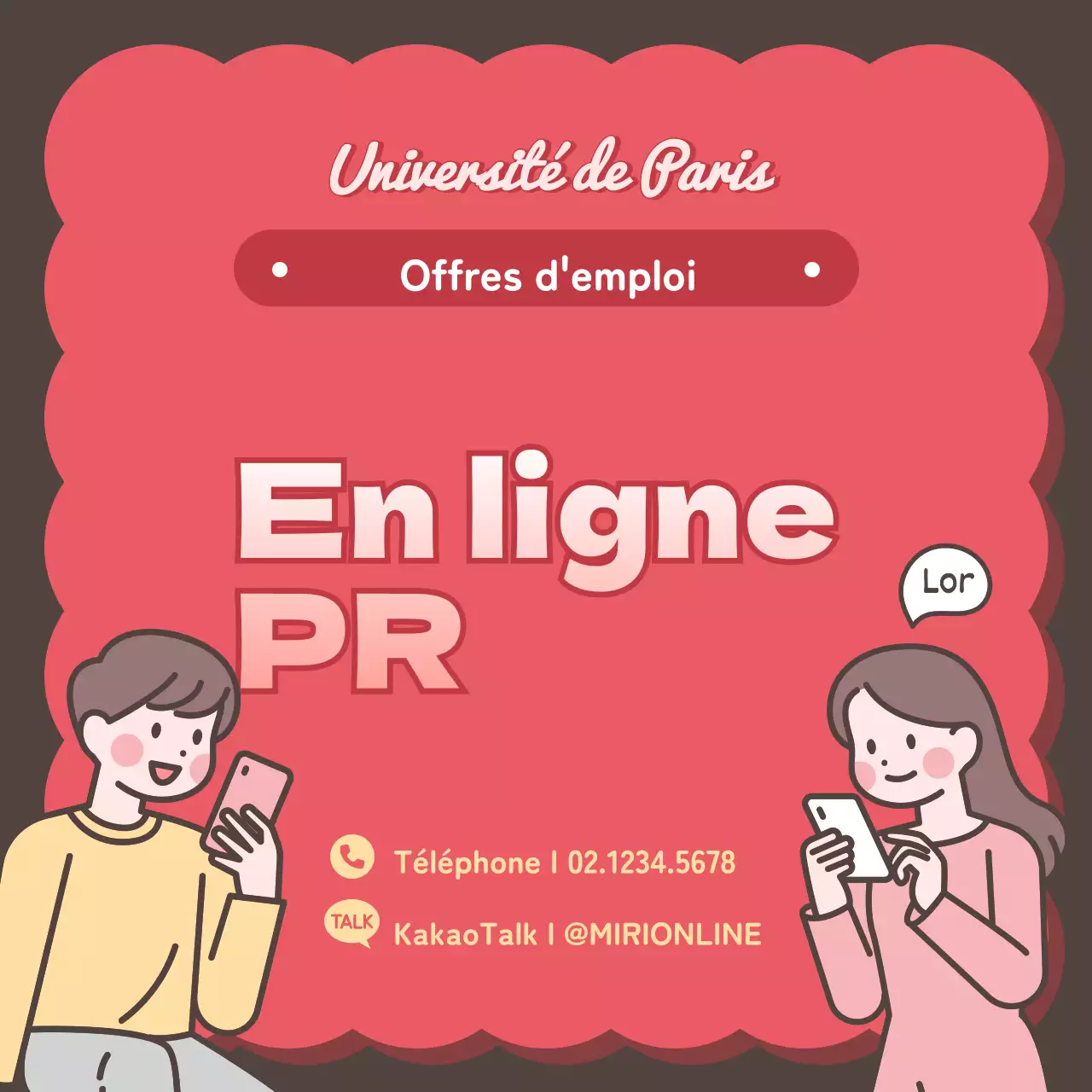 Une façon mignonne, rose et pétillante de promouvoir le temps libre des étudiants.