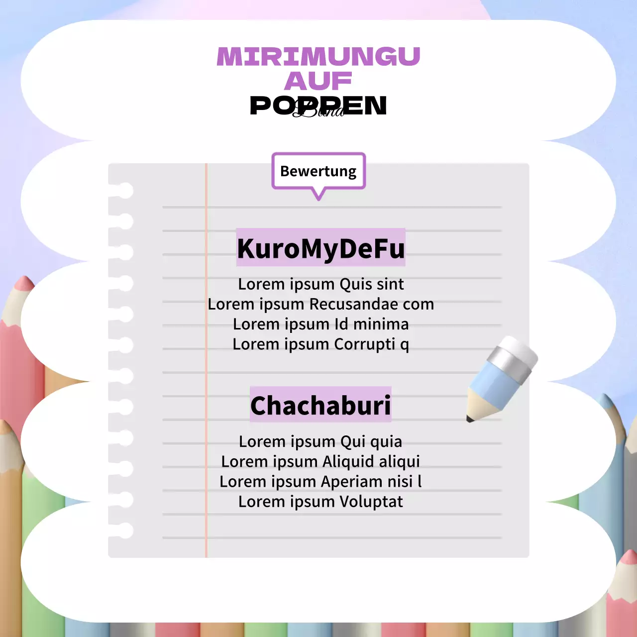 Werbung für einen lila 3D-Pop-up-Store