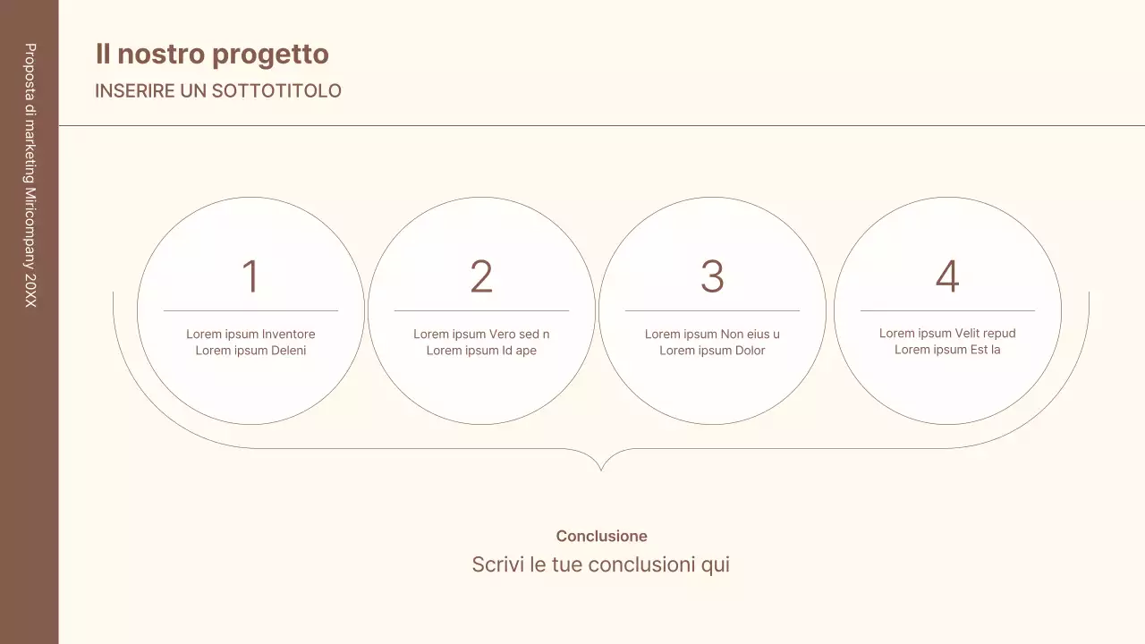 Un kit di concetti aziendali con linee minimaliste e semplici in marrone.