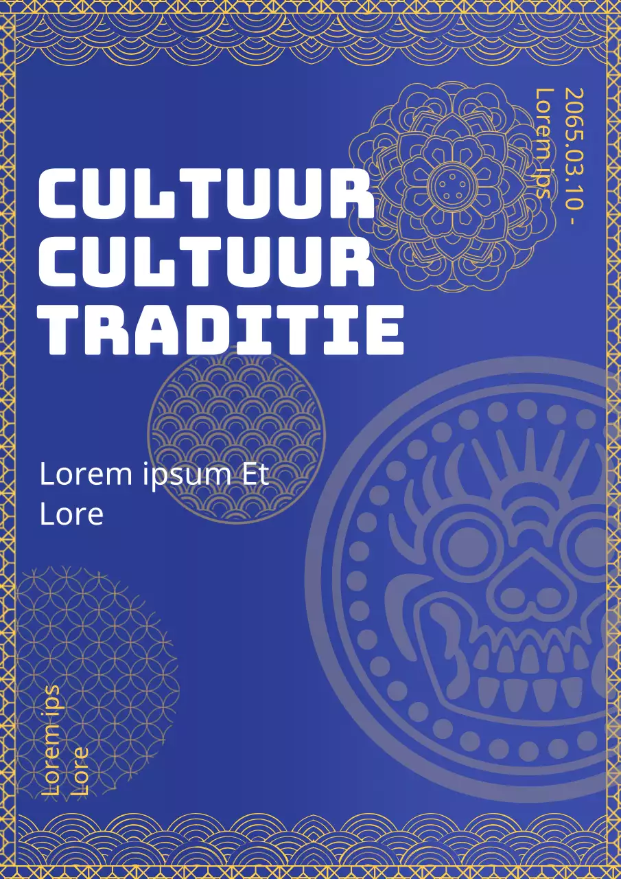 Introductie van de traditionele beurs in marineblauw en geel